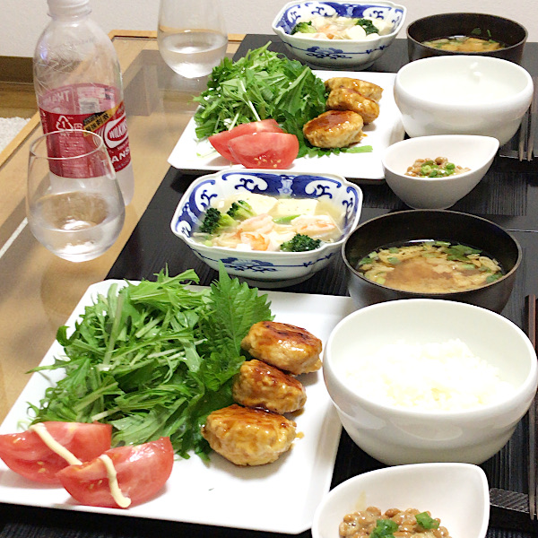 今日の食卓 鶏のつくねとうま塩豆腐 櫻田こずえの食卓